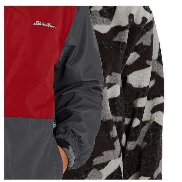 Eddie Bauer Youth 3-in-1 Red and Gray Jacket X-Small 5/6 - Picture 4 of 7